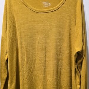 Time and Tru Mustard Yellow Crewneck Sweater
